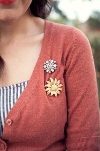 Casual Clothing with Brooches